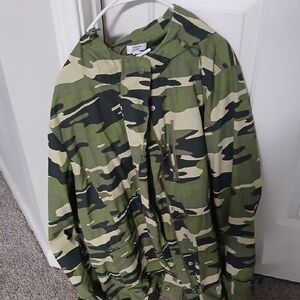Crown & Ivy Camouflage Jacket - Green and Black